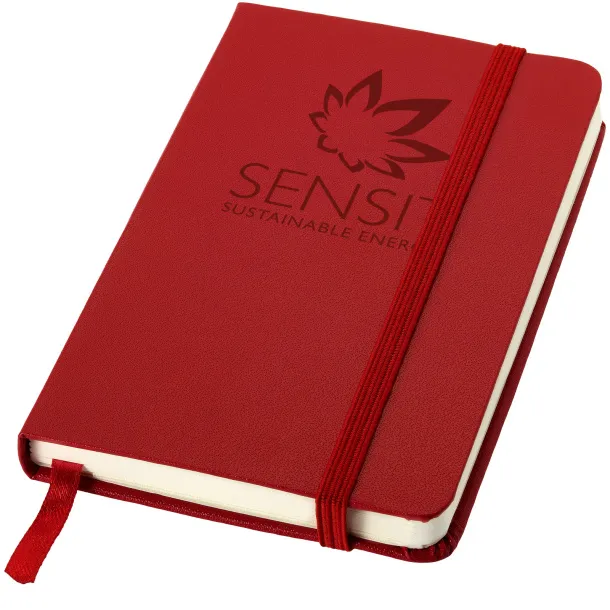 Classic A6 hard cover pocket notebook - JournalBooks Red