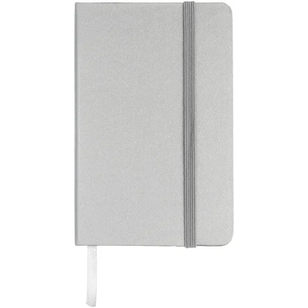 Classic A6 hard cover pocket notebook - JournalBooks Silver