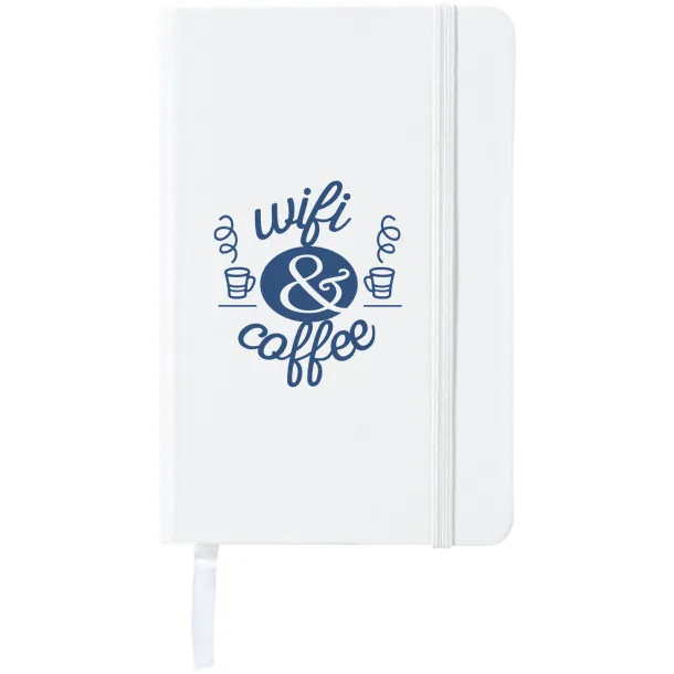 Classic A6 hard cover pocket notebook - JournalBooks White