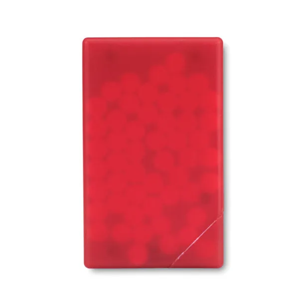 MINTCARD mint bomboni u kutijici transparent red