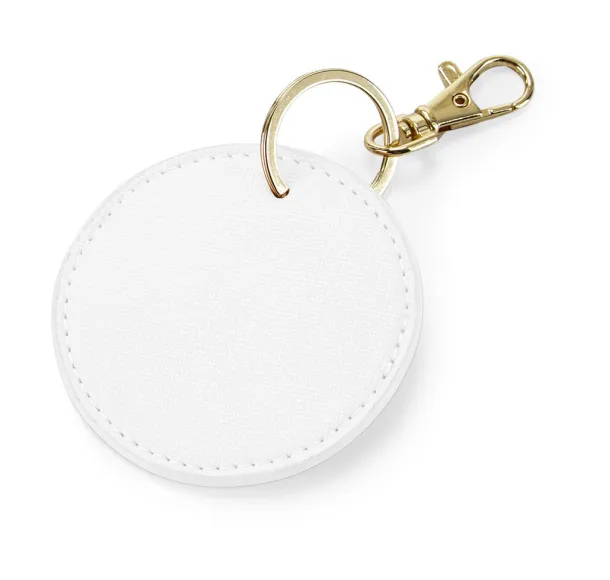  Boutique Circular Key Clip - Bagbase Soft White