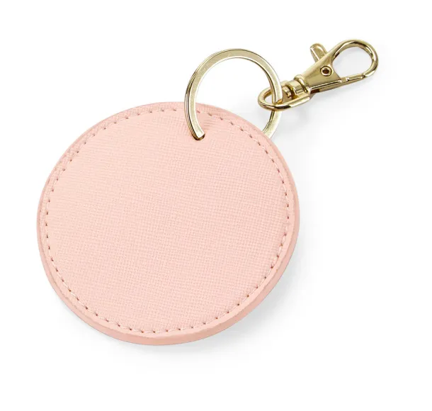  Boutique Circular Key Clip - Bagbase Soft Pink