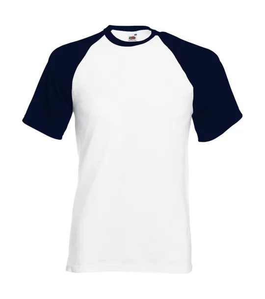  Valueweight Baseball T - Fruit of the Loom Bijela Deep Navy