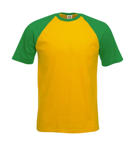  Valueweight Baseball T - Fruit of the Loom Sunflower Kelly Green