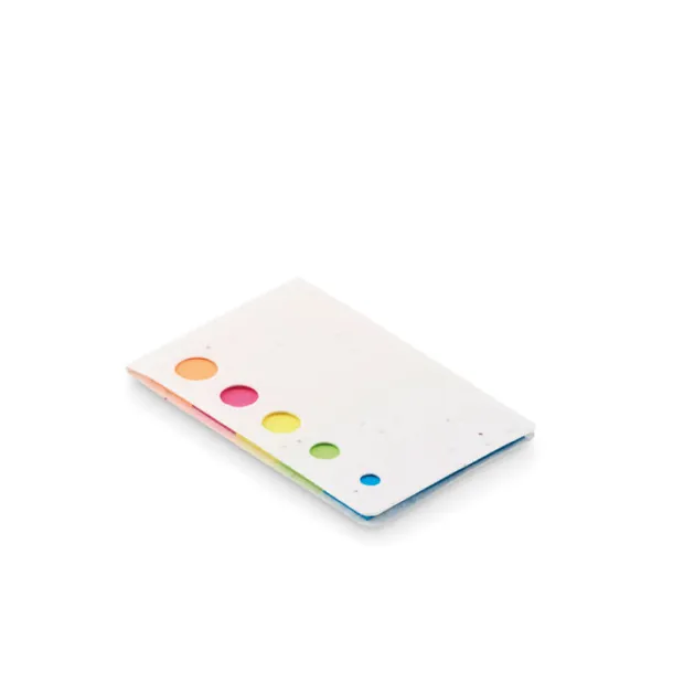 MEMO SEED Seed paper page markers pad White