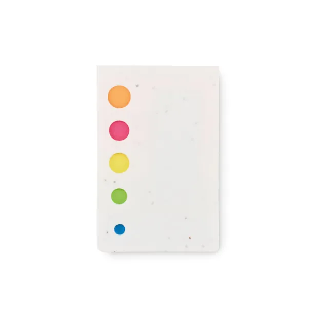 MEMO SEED Seed paper page markers pad White