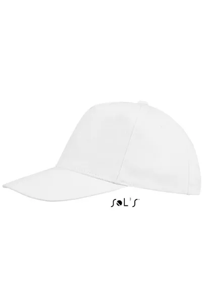 SOL'S BUZZ FIVE PANEL CAP - SOL'S White