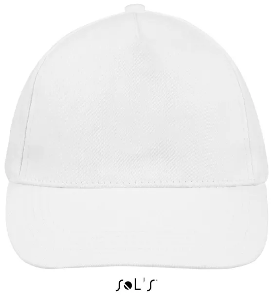 SOL'S BUZZ FIVE PANEL CAP - SOL'S White