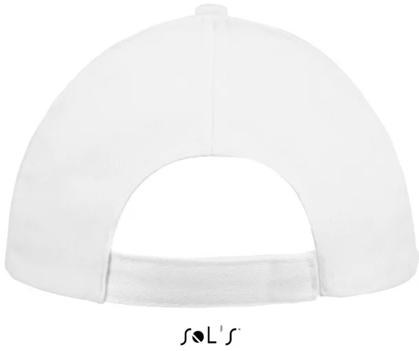 SOL'S BUZZ FIVE PANEL CAP - SOL'S White