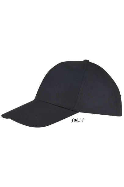 SOL'S BUZZ FIVE PANEL CAP - SOL'S Black