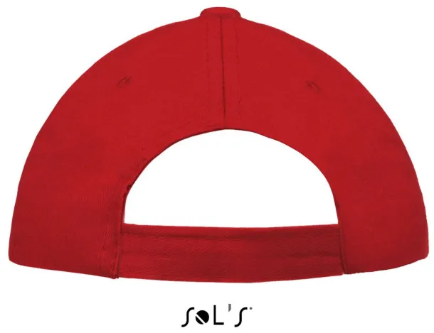 SOL'S BUZZ FIVE PANEL CAP - SOL'S Red