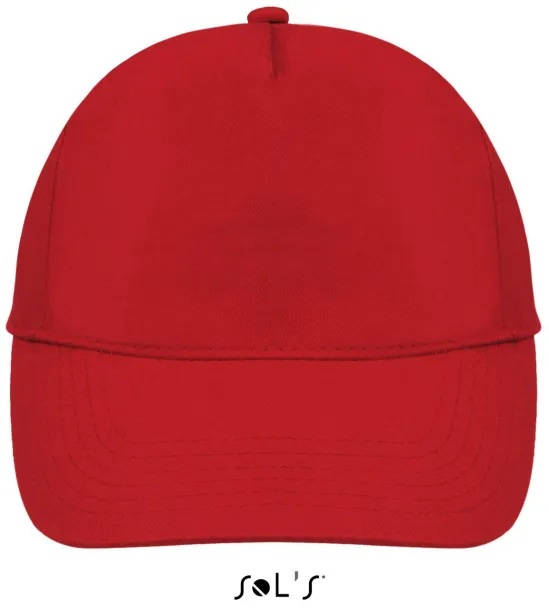 SOL'S BUZZ FIVE PANEL CAP - SOL'S Red