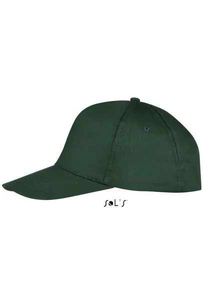 SOL'S BUZZ FIVE PANEL CAP - SOL'S Šumski zelena