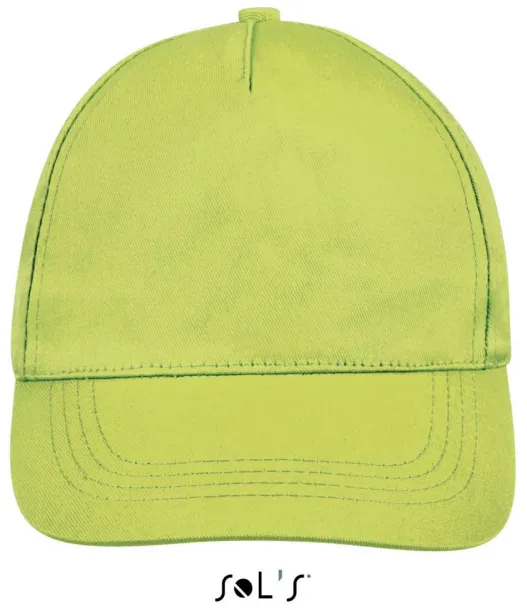 SOL'S BUZZ FIVE PANEL CAP - SOL'S Apple Green