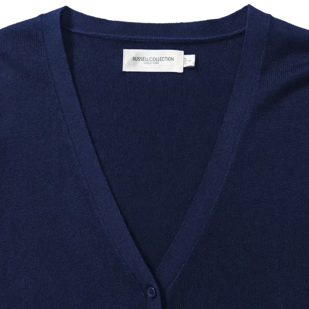  Ženski pleteni kardigan s V izrezom, 275 g/m² - Russell Collection