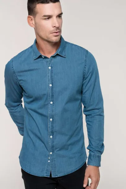  MEN’S DENIM SHIRT - Kariban Chambray Blue