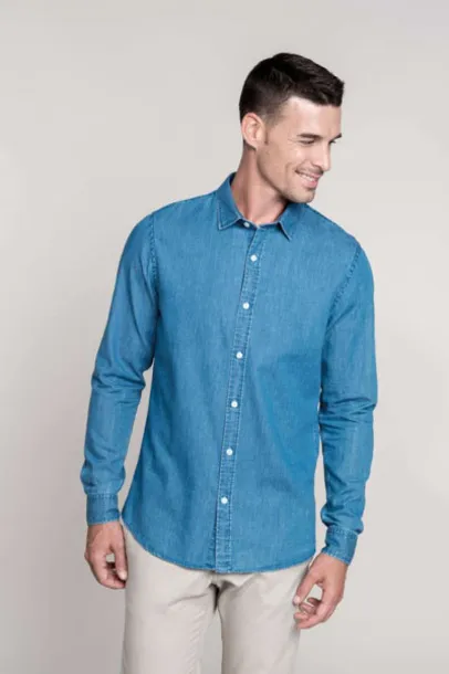  MEN’S DENIM SHIRT - Kariban Chambray Blue