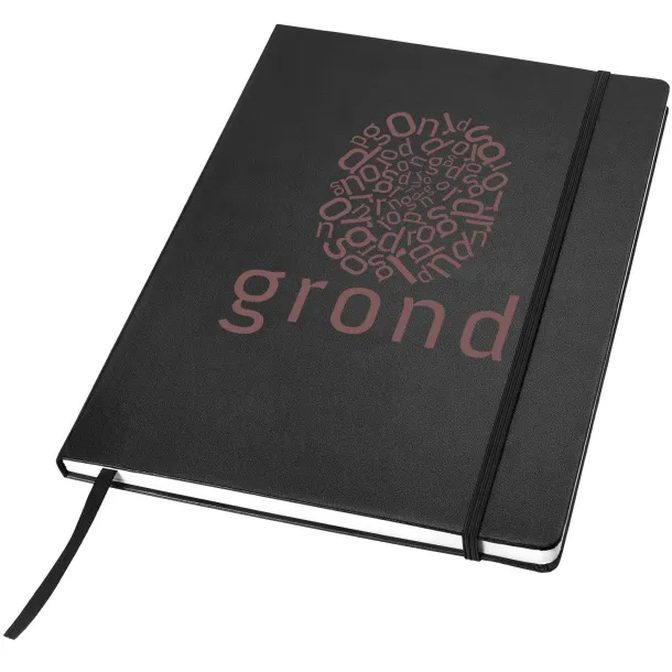 Executive A4 hard cover notebook - JournalBooks Solid black