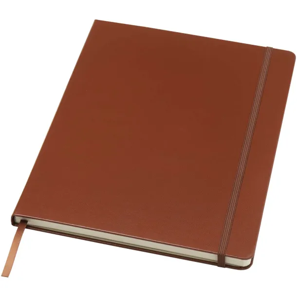 Executive A4 hard cover notebook - JournalBooks Brown