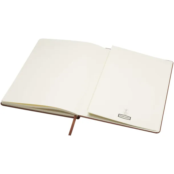 Executive A4 hard cover notebook - JournalBooks Brown