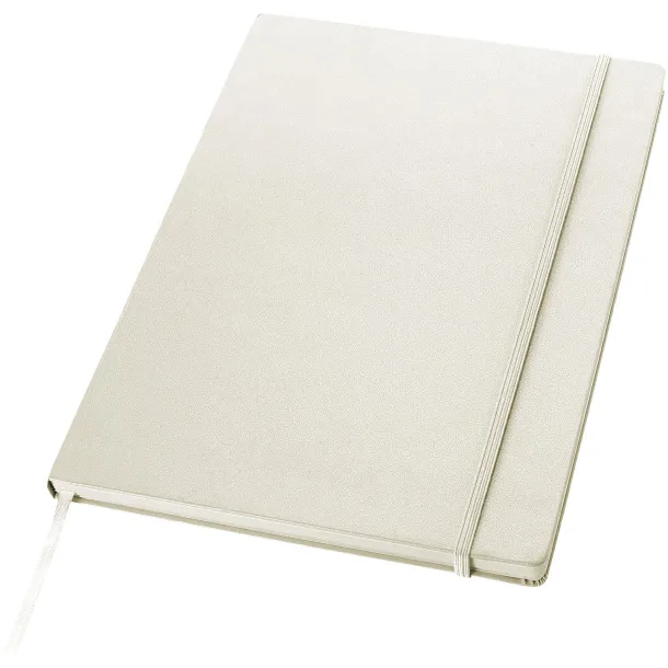 Executive A4 hard cover notebook - JournalBooks White