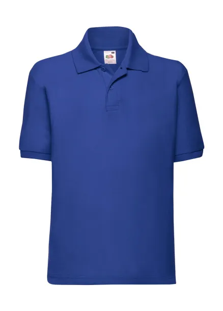 Dječja polo majica od mješavine poliestera i pamuka, 180 g/m² - Fruit of the Loom Kraljevski plava