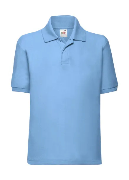  Dječja polo majica od mješavine poliestera i pamuka, 180 g/m² - Fruit of the Loom Nebeski plava