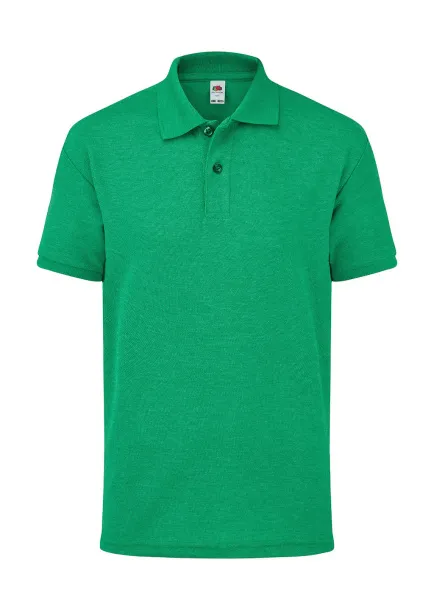  Dječja polo majica od mješavine poliestera i pamuka, 180 g/m² - Fruit of the Loom Heather Green