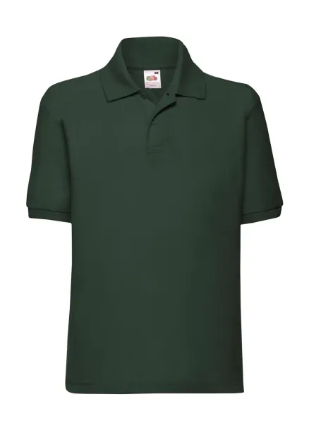  Dječja polo majica od mješavine poliestera i pamuka, 180 g/m² - Fruit of the Loom Zelena