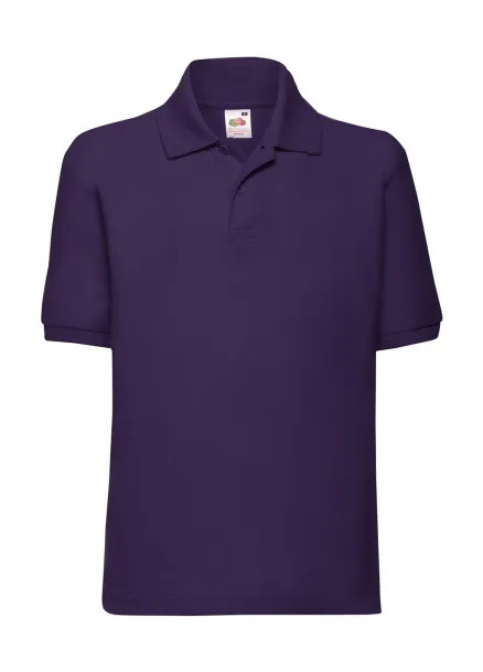  Dječja polo majica od mješavine poliestera i pamuka, 180 g/m² - Fruit of the Loom Ljubičasta