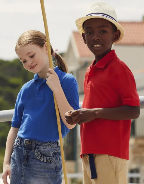  Dječja polo majica od mješavine poliestera i pamuka, 180 g/m² - Fruit of the Loom