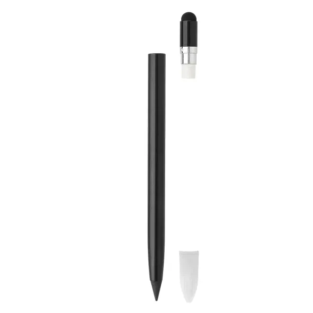 INGRID Metal touch pencil with eraser Black