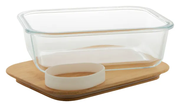 Vittata glass lunch box Transparent Natural