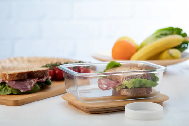 Vittata glass lunch box Transparent Natural