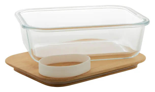 Vittata glass lunch box Natural Transparent