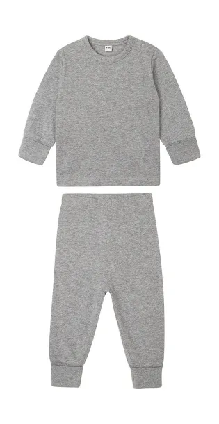  Baby Pyjamas - Babybugz Heather Grey Melange