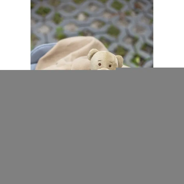 Phil Plush teddy bear with blanket beige