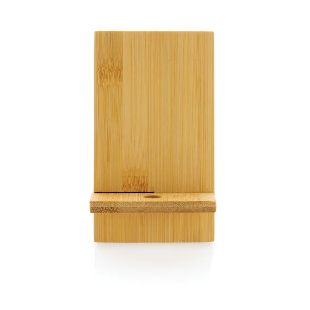  FSC® bamboo phone stand in FSC® kraft box - XD Collection Brown 