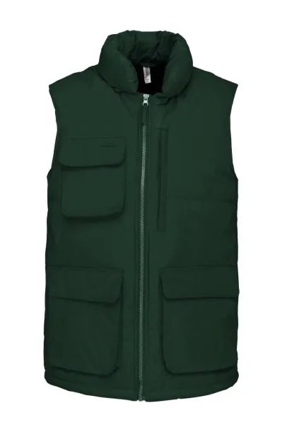 QUILTED BODYWARMER - Designed To Work Šumski zelena