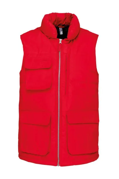  QUILTED BODYWARMER - Designed To Work Red