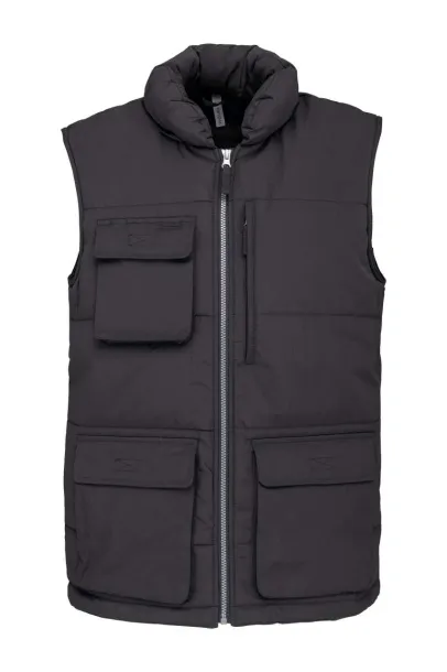  QUILTED BODYWARMER - Designed To Work Tamno siva