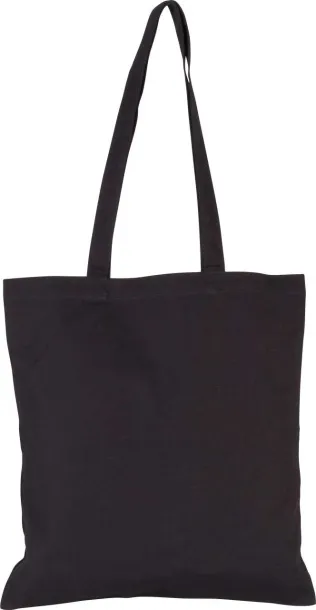  COTTON CANVAS SHOPPER BAG, 310 g/m2 - Kimood Black