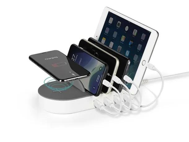 SIDNEY multy charger for 5 devices Gray