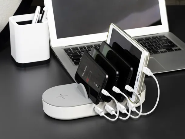 SIDNEY multy charger for 5 devices Gray