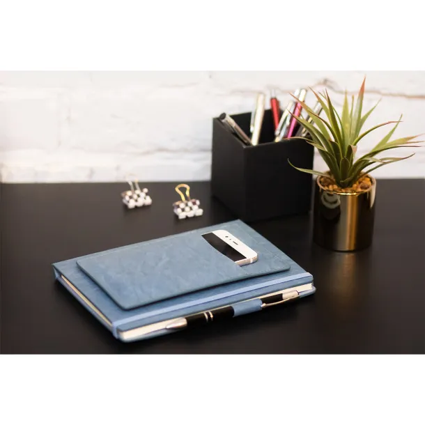 SAVONA notebook with organizer Blue