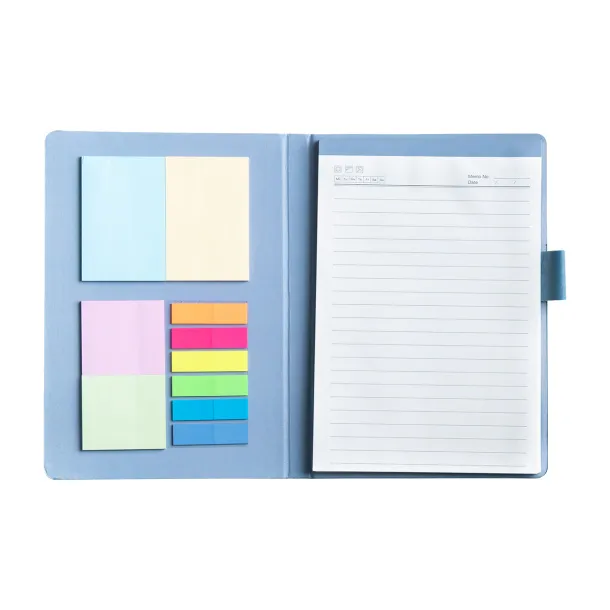 SAVONA notebook with organizer Blue