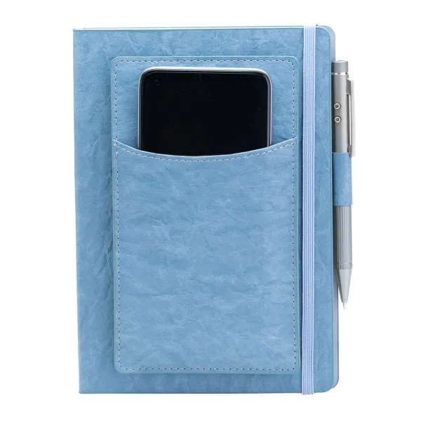 SAVONA notebook with organizer Blue