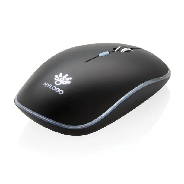  Light up logo wireless mouse - XD Collection Black 