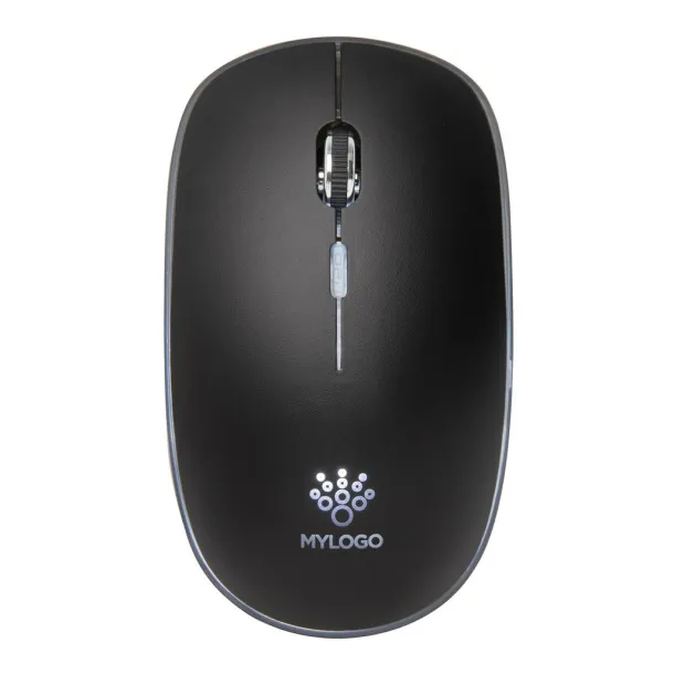  Light up logo wireless mouse - XD Collection Black 