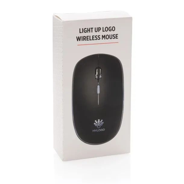  Light up logo wireless mouse - XD Collection Black 